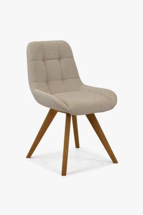 Pohodlná jedálenská stolička, svetlé čalúnenie